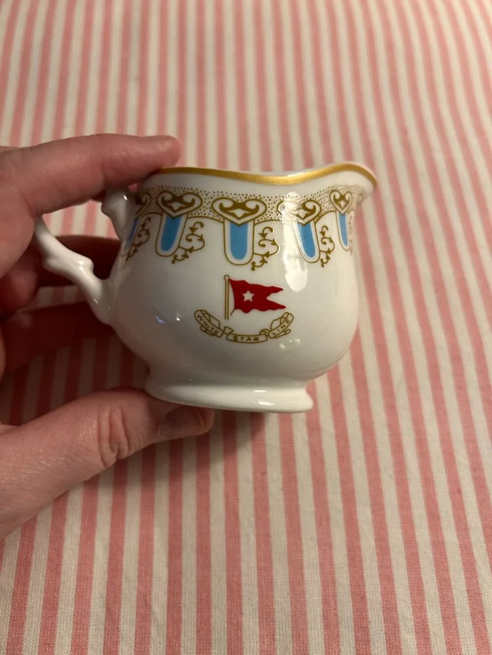 Titanic Reproduction Sugar and Creamer Set